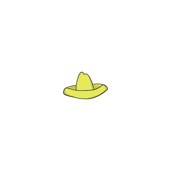 Sombrero cartoon icon — Stock Vector