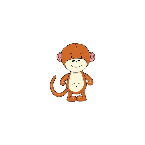 Monkey cartoon icon — Stock Vector