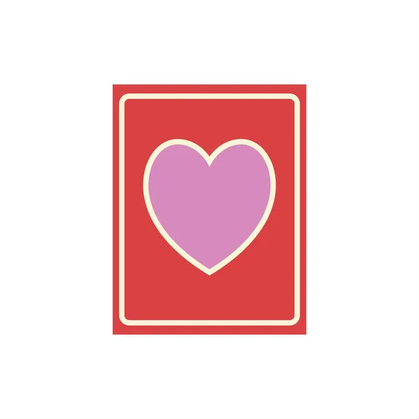 Tarjeta con corazón — Vector de stock