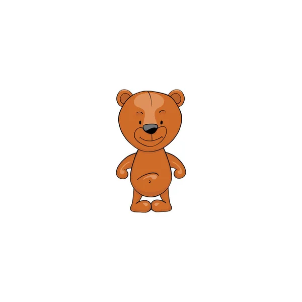 Ikona kresleného medvěda — Stockový vektor