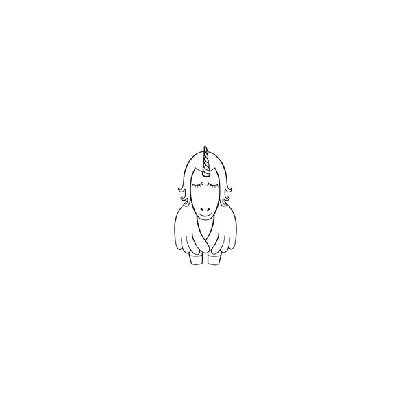 Icône de dessin animé Pegasus — Image vectorielle