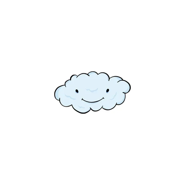 Nube icono de dibujos animados — Vector de stock