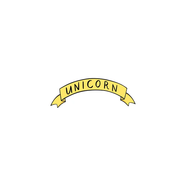 Ikon pita Unicorn - Stok Vektor