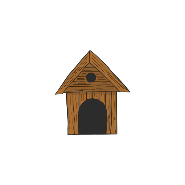 Icono de casa de perro — Vector de stock