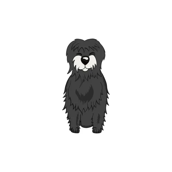 Tibetansk Terrier tecknad hund ikonen — Stock vektor