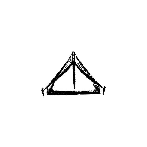 Tent pictogram vintage — Stockvector