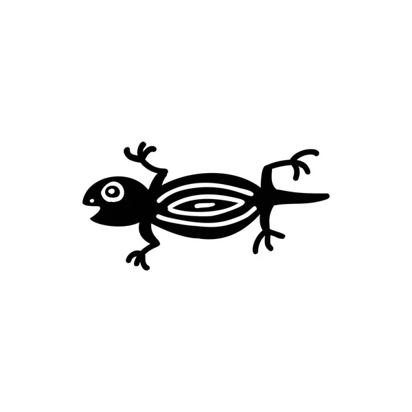 Icono de iguana Azteca — Archivo Imágenes Vectoriales