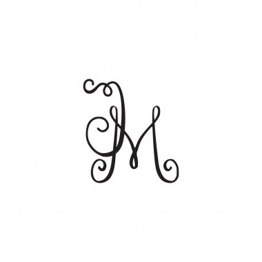 El yazısı monogram simgesi