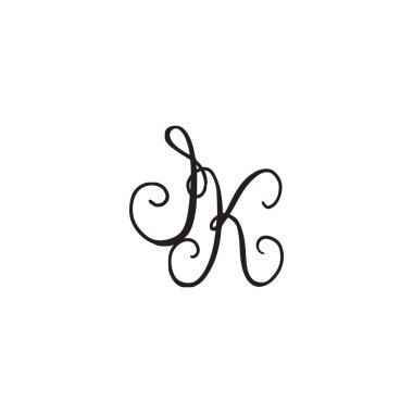 El yazısı monogram simgesi