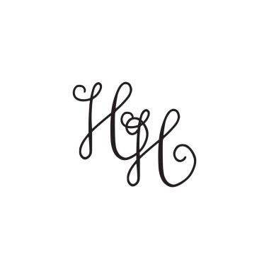 El yazısı monogram simgesi