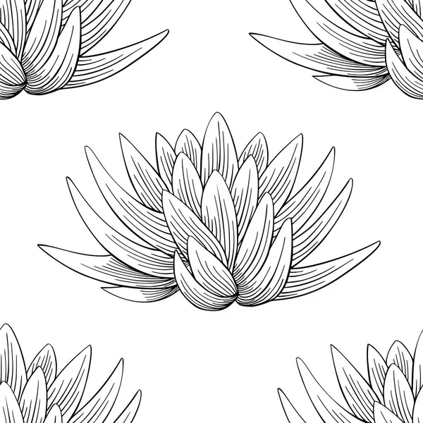 Lotus lily water pattern — Stock Vector
