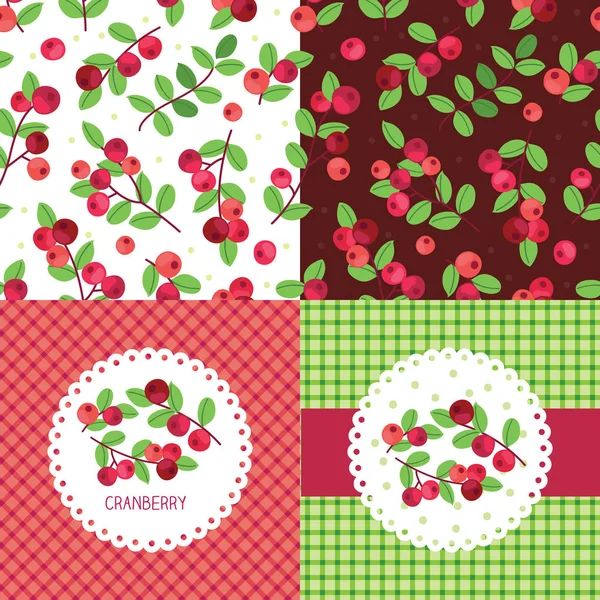 Kızılcık seamless modeli küme