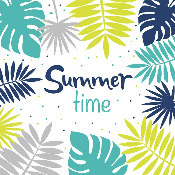 Tropikal yaprak kartı