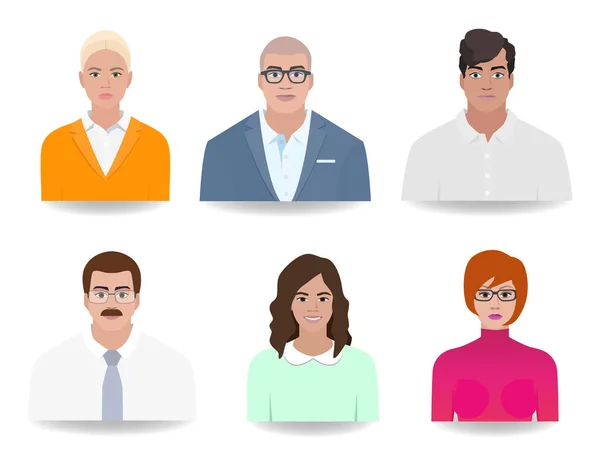 Différentes icônes de personnes illustration vectorielle — Image vectorielle