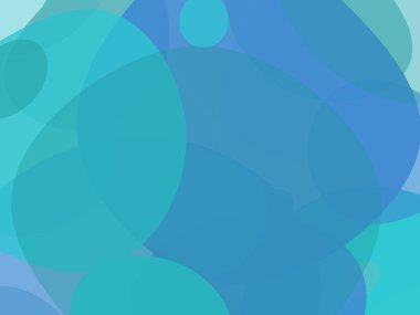 Renkli arka plan ile farklı boyut ve şekillerde baloncuklar. Vektör