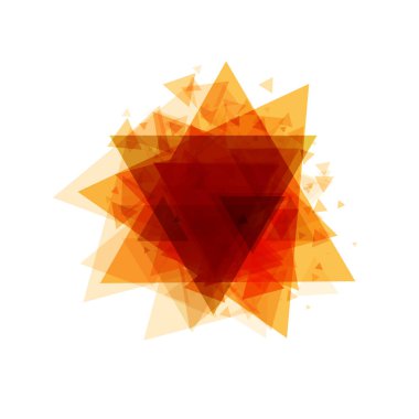 Üçgen kare beyaz bir arka plan üzerinde metin için olan parlak arka plan. Vektör