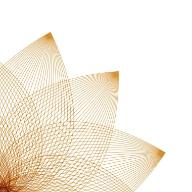 Çiçek abstracty arka plan tasarımı için lineer tarzda. Vektör