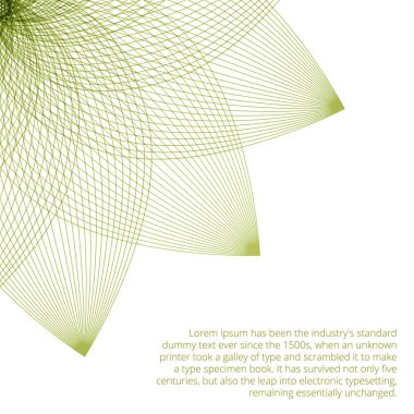 Çiçek abstracty arka plan tasarımı için lineer tarzda. Vektör