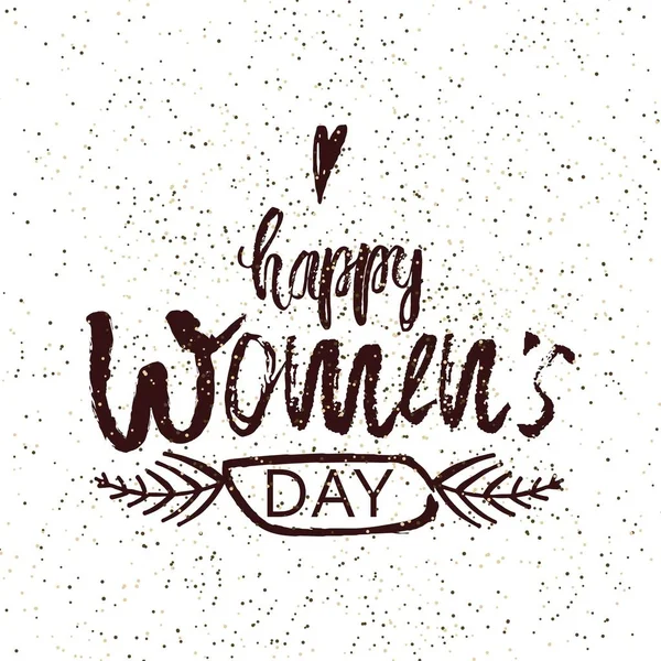 Happy International Women s dag op 8 maart ontwerpen achtergrond. Belettering design. 8 maart wenskaart. Achtergrond sjabloon voor internationale dag van de Womens. Vector — Stockvector