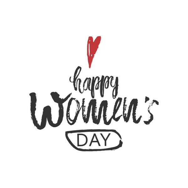 해피 국제 여성의 s 날 3 월 8 일에 배경 디자인. 레터링 디자인입니다. 3 월 8 일 인사 카드입니다. 국제 여성의 날에 대 한 배경 템플릿입니다. 벡터 — 스톡 벡터
