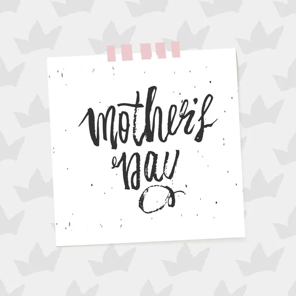 Happy Mother s Day design background. Lettering design. Greeting card. Calligraphy Background template for Mother s Day. Vector — Stock Vector