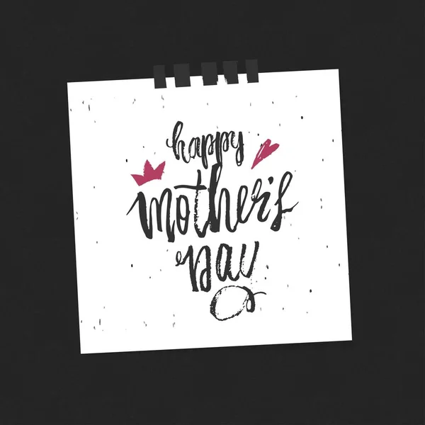 Feliz madre s Día de fondo de diseño. Diseño de letras. Tarjeta de felicitación. Caligrafía Plantilla de fondo para el Día de la Madre. Vector — Vector de stock