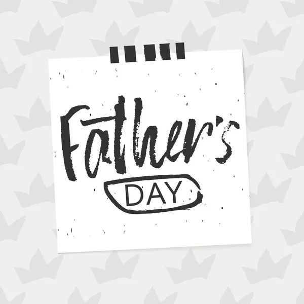 Fondo de diseño del Día del Padre Feliz. Diseño de letras. Tarjeta de felicitación. Caligrafía Plantilla de fondo para el Día del Padre. Vector — Vector de stock