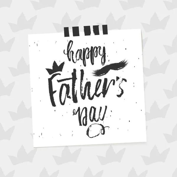 Happy Father s Day design background. Lettering design. Greeting card. Calligraphy Background template for Father s Day. Vector — Stock Vector