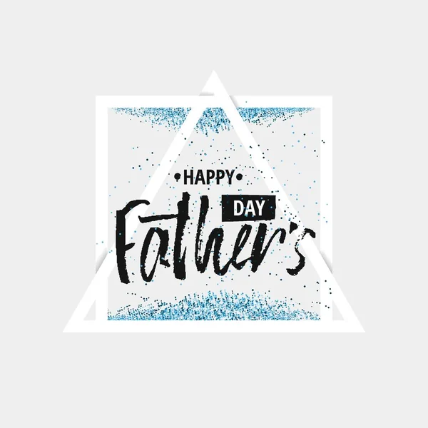 Feliz día del Padre letras estilo moderno caligrafía. Palabras clave manuscritas.Las plantillas de saludo de texto tarjeta de felicitación para el Padre. Vector — Vector de stock