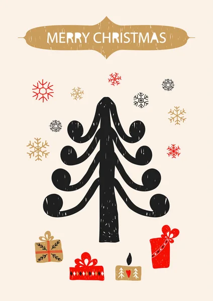 Різдвяна листівка — стоковий вектор