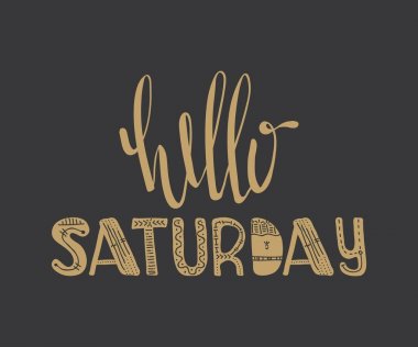 Cumartesi alıntı Merhaba