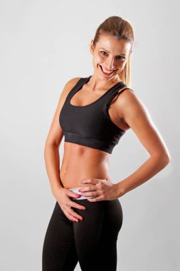 fitness için kız poz