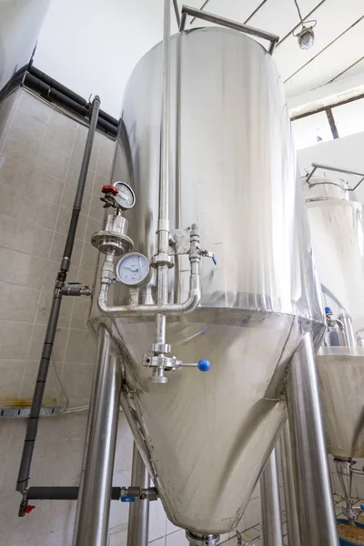 Small brewery,craft beer production — Stock Photo, Image