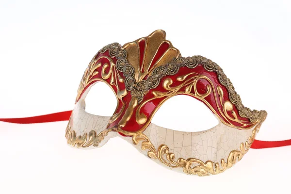 Венеціанська карнавальна маска ізольовані — стокове фото
