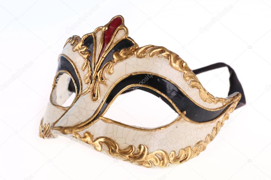 Venetian carnival mask isolated