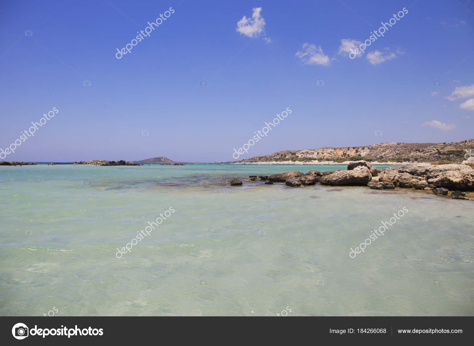 пляж элафониси остров крит греция стоковое фото Darezare