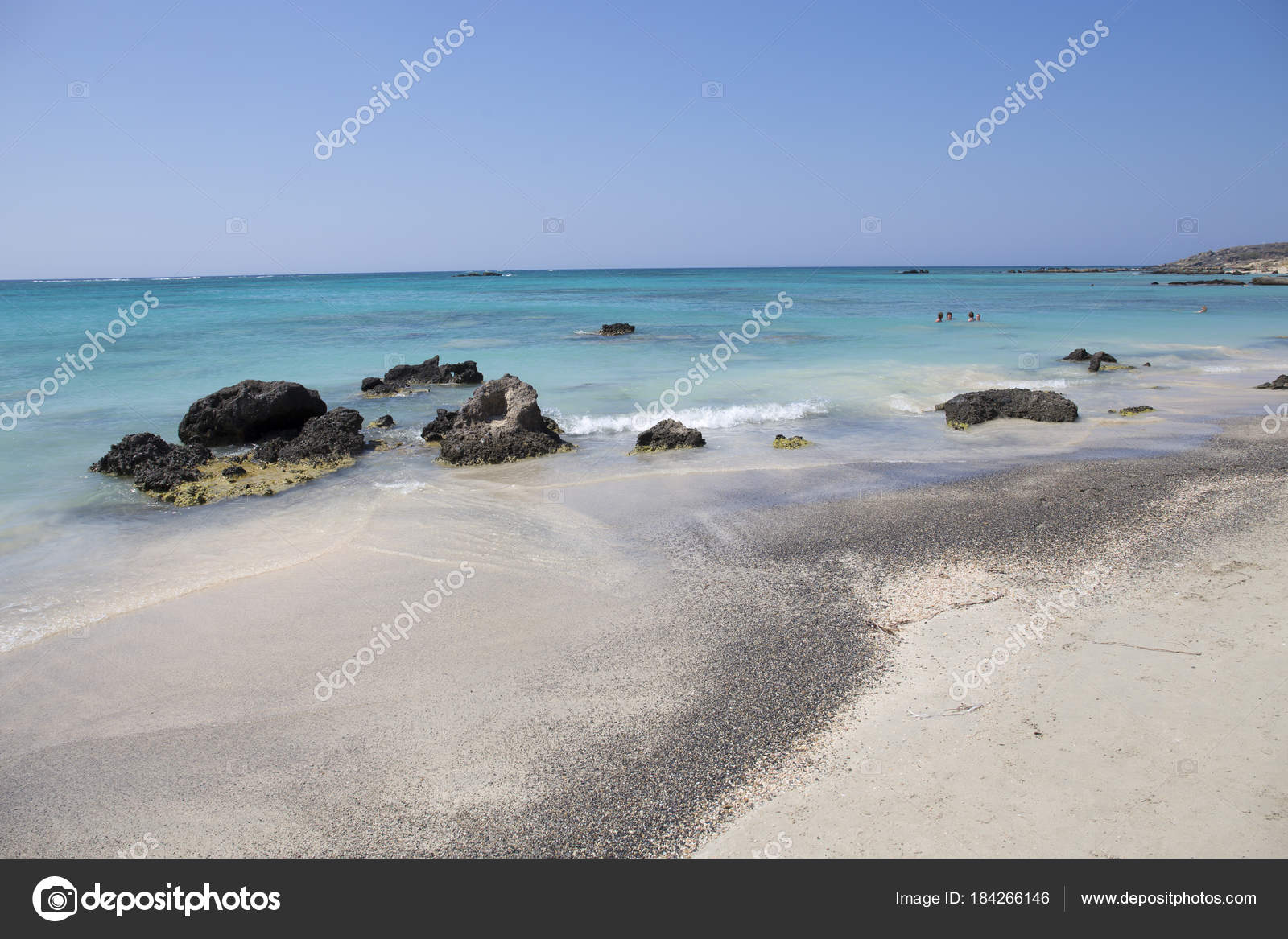 Spiaggia Elafonisi Isola Del Creta Grecia Foto Stock