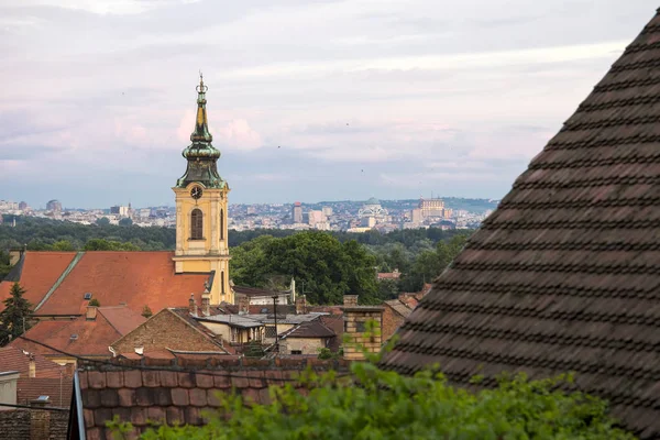 Kirkko Zemunissa Belgradissa Serbiassa — kuvapankkivalokuva