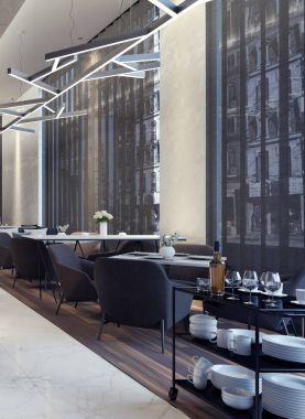 Modern konsept tasarımı Restoran Lounge 