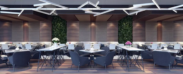 레스토랑 라운지의 현대 개념 설계 — 스톡 사진