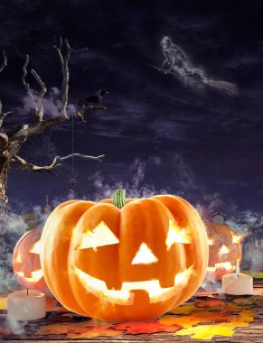 Cadılar Bayramı Balkabağı Arkaplanı 