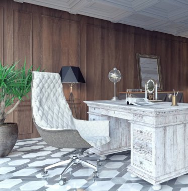 Klasik ve modern ev ofis tasarım