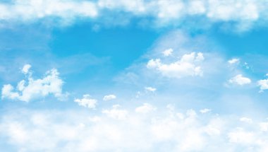 Bulutlu Mavili gökyüzü