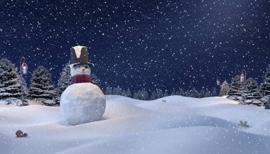 mutlu kardan adam Noel arka plan 