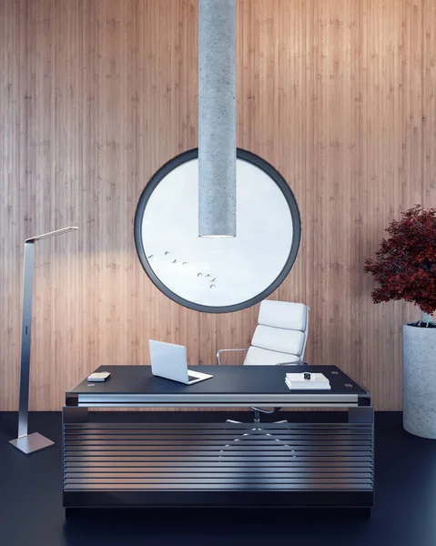 Moderne kantoor aan huis werkruimte — Stockfoto