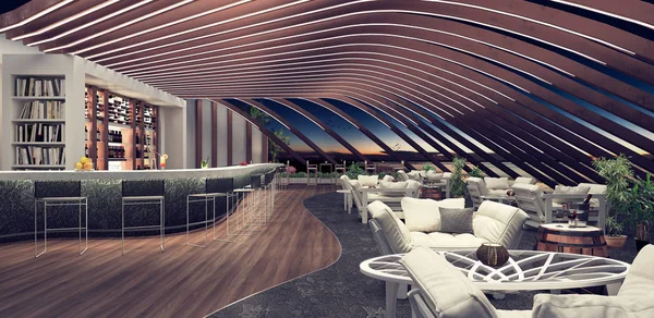 Moderní koncept design Restaurace Lounge — Stock fotografie