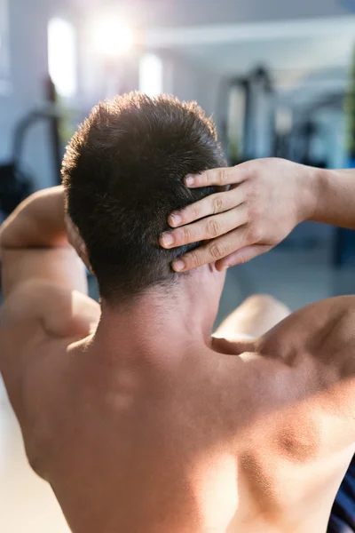 Athletic man in gym