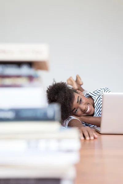 Happy African student — Stock Photo, Image