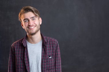Portrait of a cheerful young man 
