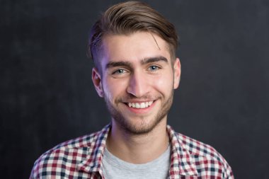 Portrait of a cheerful young man 